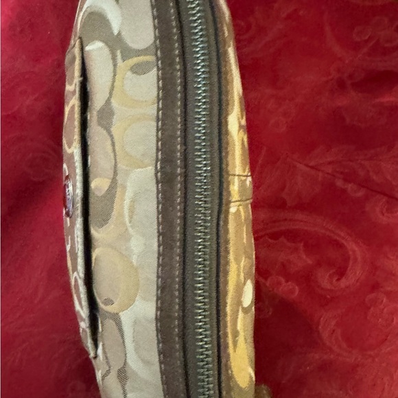 Coach #2172 tone Tan Signature shoulder bag with Leather Good Condition 12”x7” - Picture 6 of 9